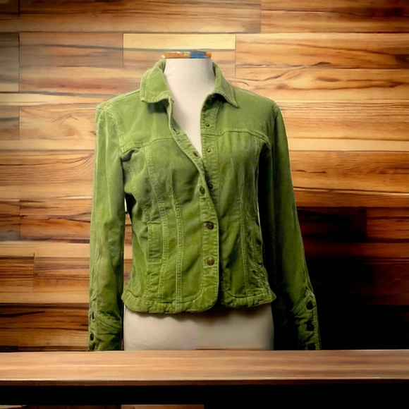 AMI Green Corduroy Jacket Y2K - Picture 1 of 8